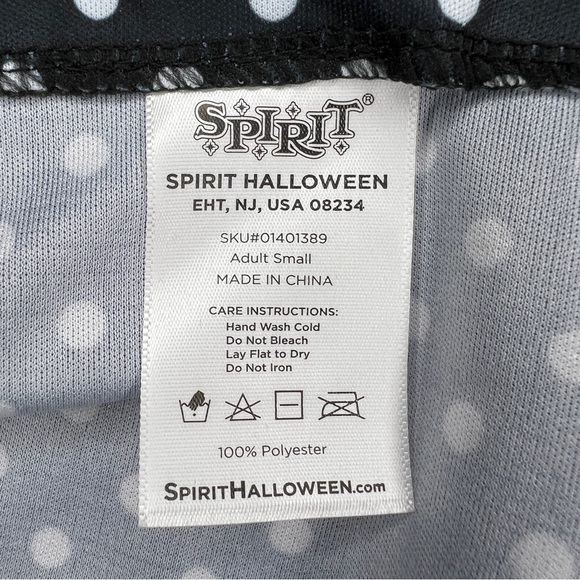 Small Blue White Polka Dot Stretch Short Sleeve Top Spirit - Picture 6 of 8